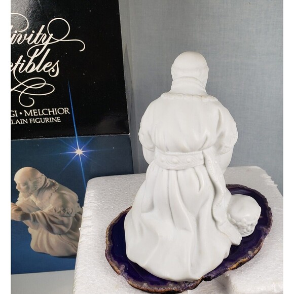 Vintage 1982 Avon Nativity Collectibles The Magi Melchior Porcleain Figurine - Picture 12 of 16